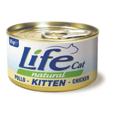 Lifecat Natural kitten chicken 85 gr. -9% da 12 pezzi