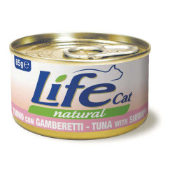 Lifecat Natural Katzenfutter Nass tuna with shrimps 85 gr.