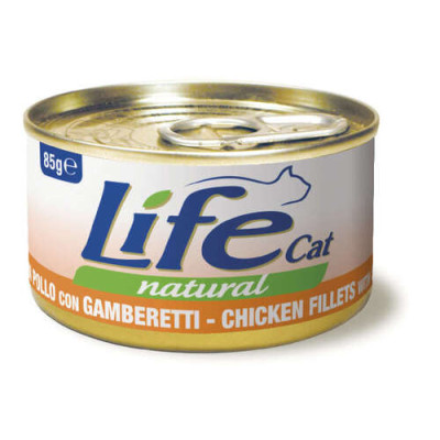 Lifecat Natural chicken with shrimps 85 gr. -9% da 12 pezzi