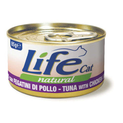 Lifecat Natural tuna with chicken livers 85 gr.