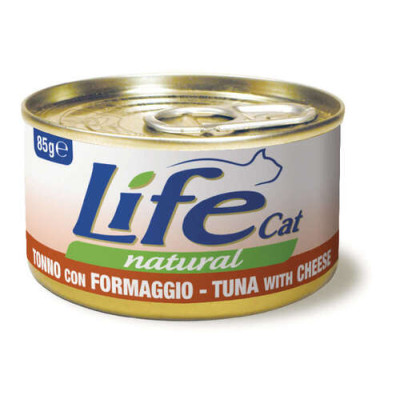 Lifecat Natural tuna with cheese 85 gr.