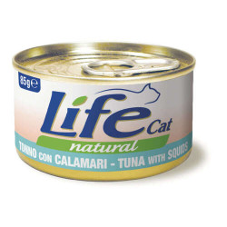 Lifecat Natural Katzenfutter Nass tuna with squid 85 gr.