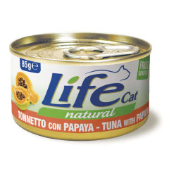 Lifecat Natural Katzenfutter Nass tuna with papaya 85 gr.