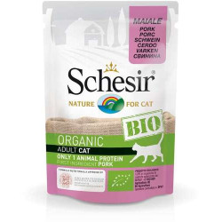 Schesir Bio cat Adult Pork - Pouch 85gr.