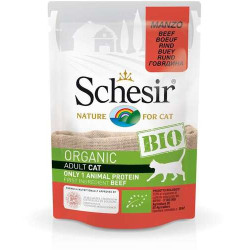 Schesir Bio cat Adult Beef - Pouch 85gr.