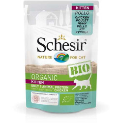 Schesir Bio cat Kitten Chicken - Pouch 85gr.