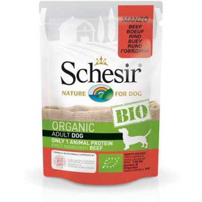 Schesir Bio cat Adult Beef - Pouch 85gr.