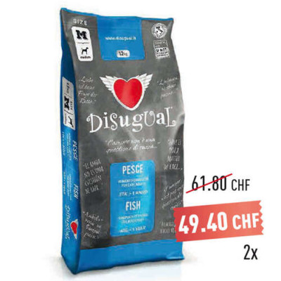 Disugual Dog Adult Medium Fish 12 Kg.