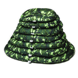 Coussin ovale Nettuno, camouflage vert 65x45 cm 