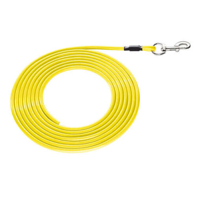 Laisse de promenade Convenience sans dragonne 8/500 cm jaune