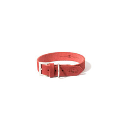 Fettleder-Halsband Da Vinci rot, 40x2,0 cm 