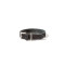 Fatted leather collar Da Vinci black, 60x4,0 cm 