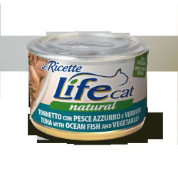 Lifecat Natural Katzenfutter Nass Le ricette Tuna with ocean fish and vegs 150 gr.