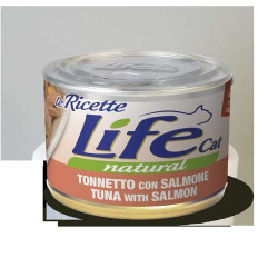 Lifecat Natural Katzenfutter Nass Le ricette Tuna with salmon 150 gr