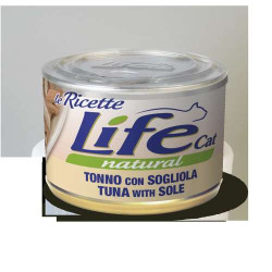 Lifecat Natural Katzenfutter Nass Le ricette Tuna with sole150 gr.