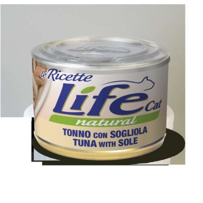 Lifecat Natural Le ricette Tuna with sole150 gr.