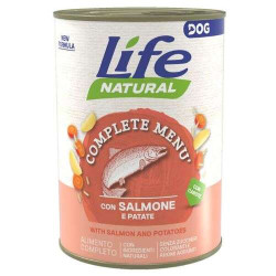 Lifedog Natural Complete Menù Salmon with potatoes 400gr