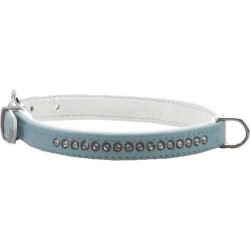 Halsband Crystal, hellblau/weiss, 32 cm