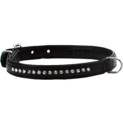 Halsband Crystal, schwarz, 37 cm