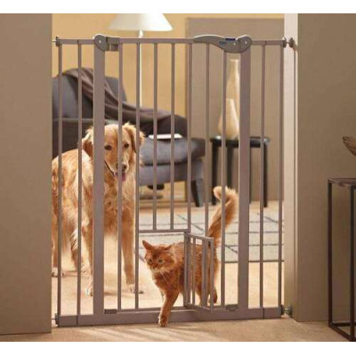 Dog Barrier + Little Door, 75/84 xH107cm