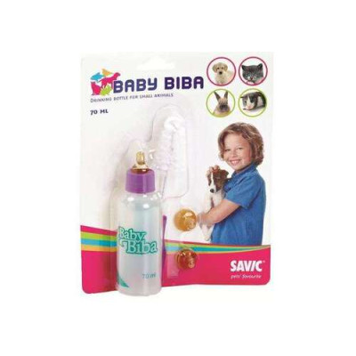 Biberon Biba 70 ml avec brosse+3 t