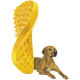 pet+me brosse chien poils court, jaune