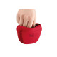 Borsa porta snack in silicone Lugo, rosso 14 x 15 x 7 cm