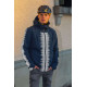 Guard veste de pluie pour homme, bleu nuit fluo 3XL