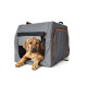 Cage de transport pour chiens avec support en aluminium S - 61x46x43cm