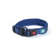 Collier en Nylon et Mesh , bleu XXS - 1,5x28-30 cm