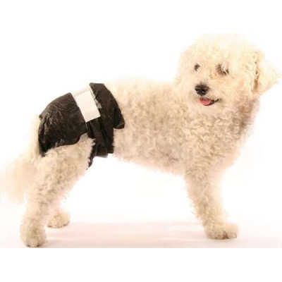 Einweghundewindeln, Doggy Pamy’s schwarz 12 Stk. M 45-63cm - 7-16kg