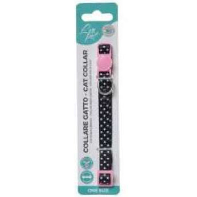 Collier pour chat en nylon, pois, couleurs assorties 1.0x20-35cm