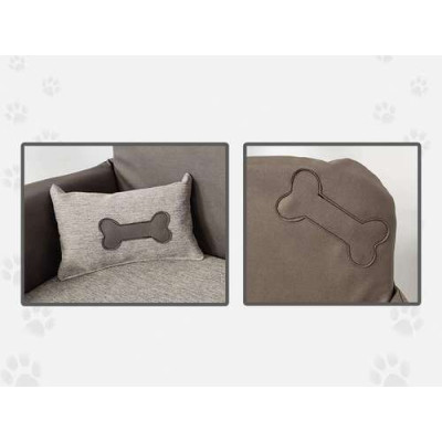 Hundebett aus samtigem Frottee 60x40cm