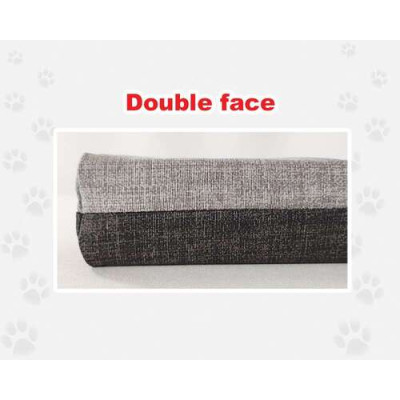 Hundematte double face, grau 95x65x7h cm