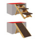 Swisspet Escalier/rampe pour chiens Senti en bois 60x34x40cm